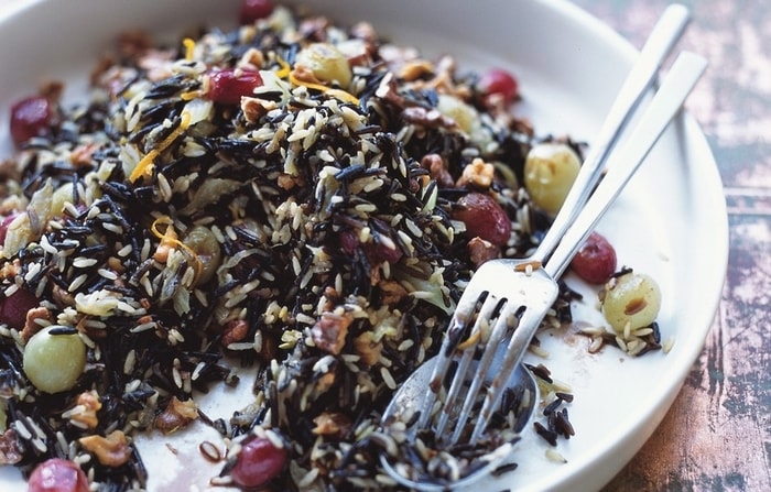 wild rice dish as a gluten free side dish substitute